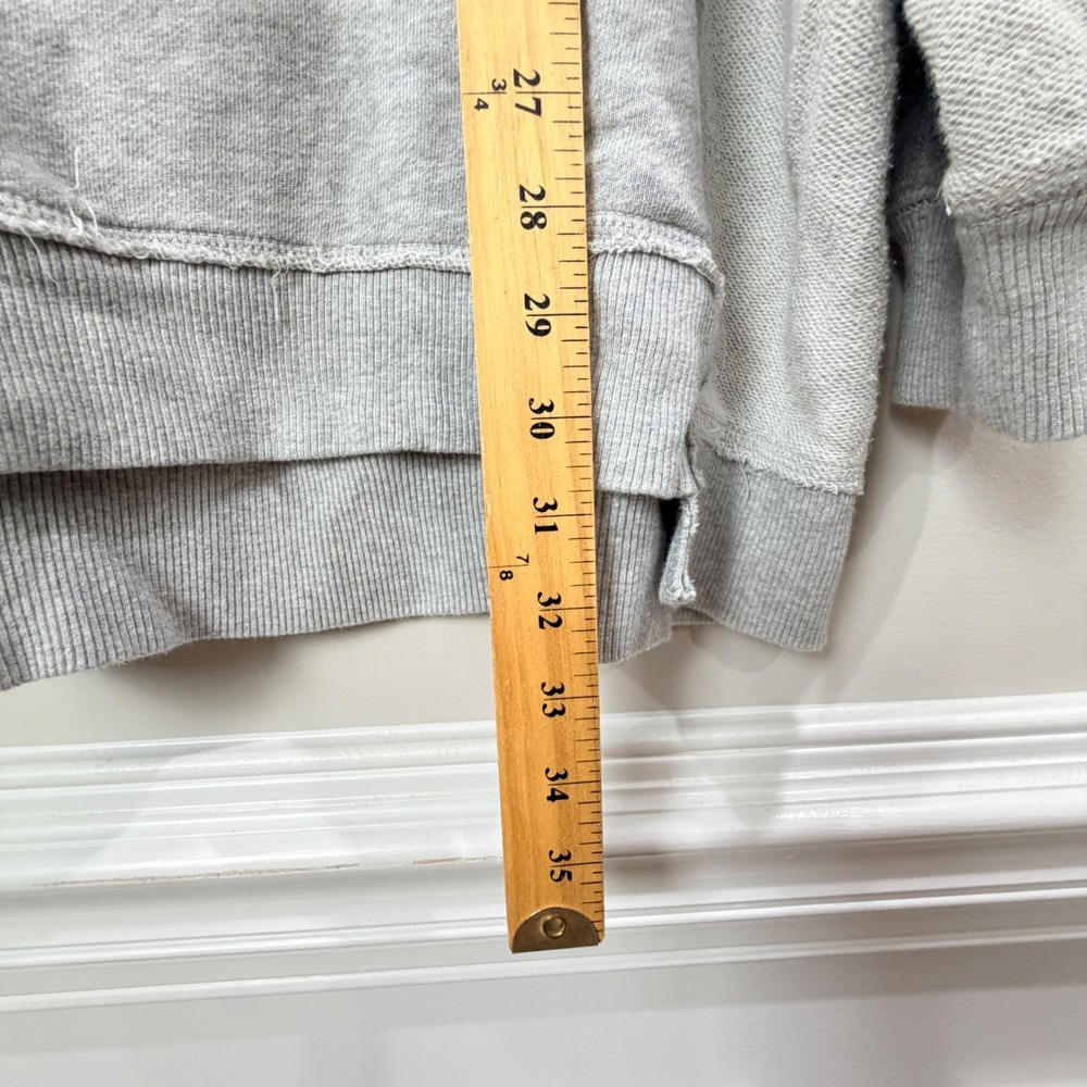 Aerie Women XL Vacay Every Day Slouchy Sweatshirt gray Distressed Oversized - Picture 12 of 14